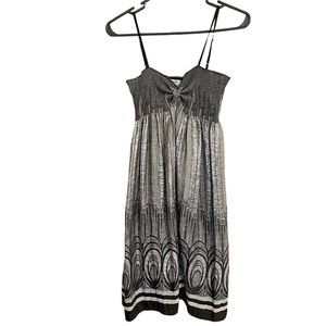 Max Studio Specialty Products Silver And Black Metallic Dress Women’s Size Small